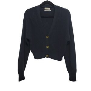 Urban Outfitters Black Crop Cardigan Medium 771